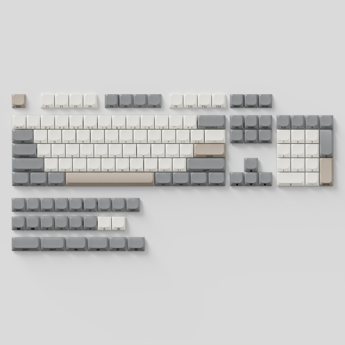 CFX MX Low Profile Keycaps - 134 Keys