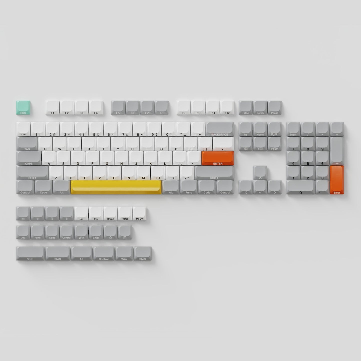 CFX MX Low Profile Keycaps - 134 Keys