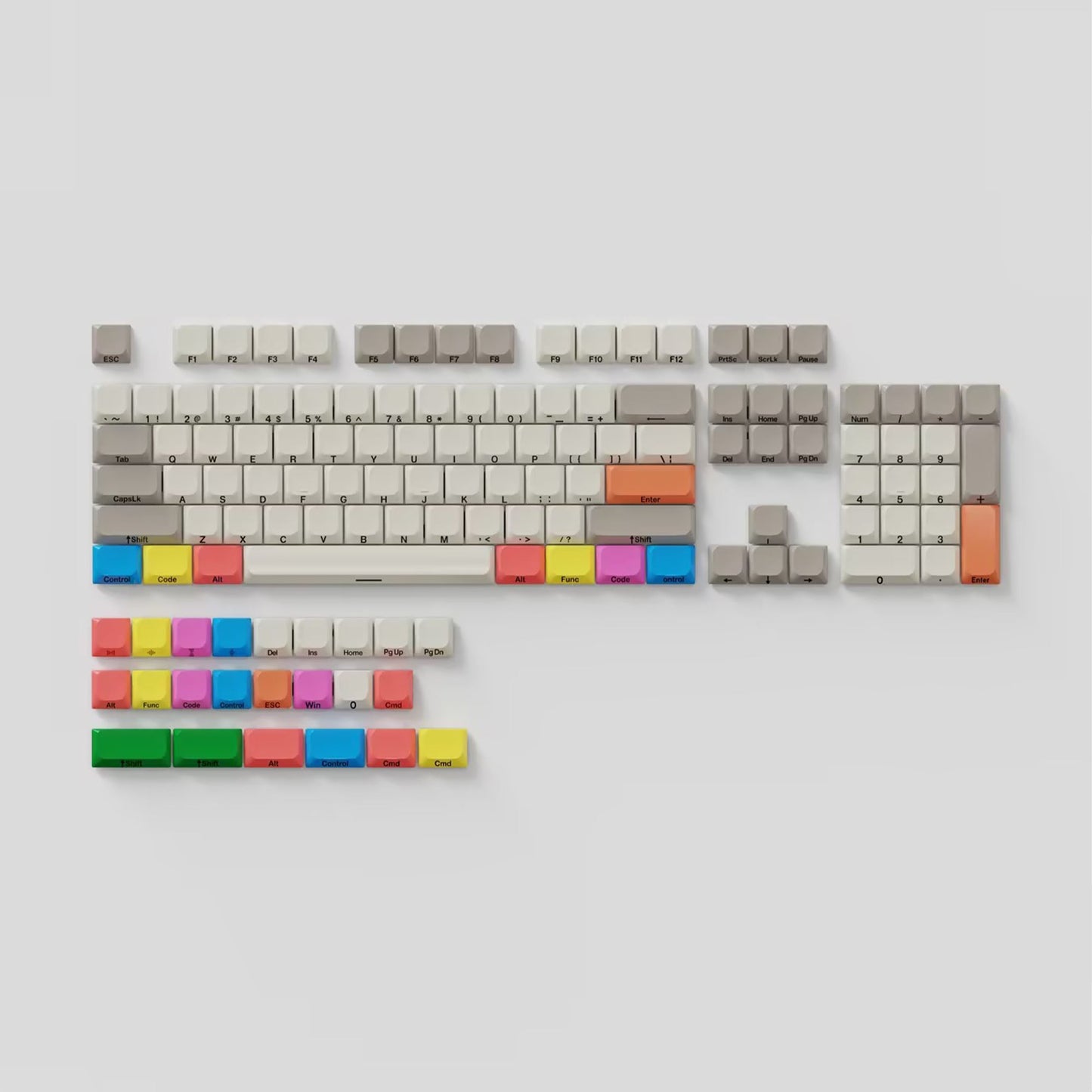 CFX MX Low Profile Keycaps - 134 Keys