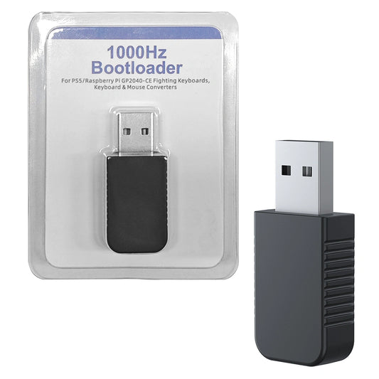 USB bootloader adapter in retail blister package, 1000Hz text on clear plastic