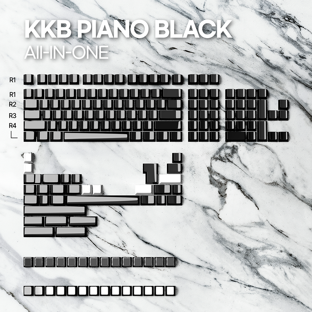 KeyKobo Piano Black All-in-one Kit