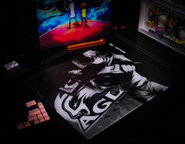 ESPTiger Lotus Glass Mousepad BLACK/AGL editions