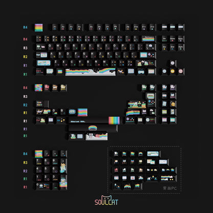 [SoulCat] Rainbow Cat Keycaps