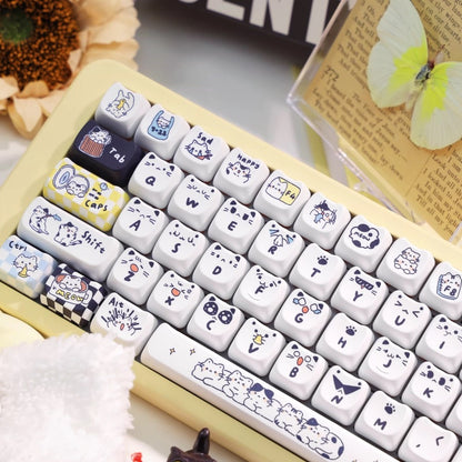 [SoulCat] Black and White Cats Keycaps