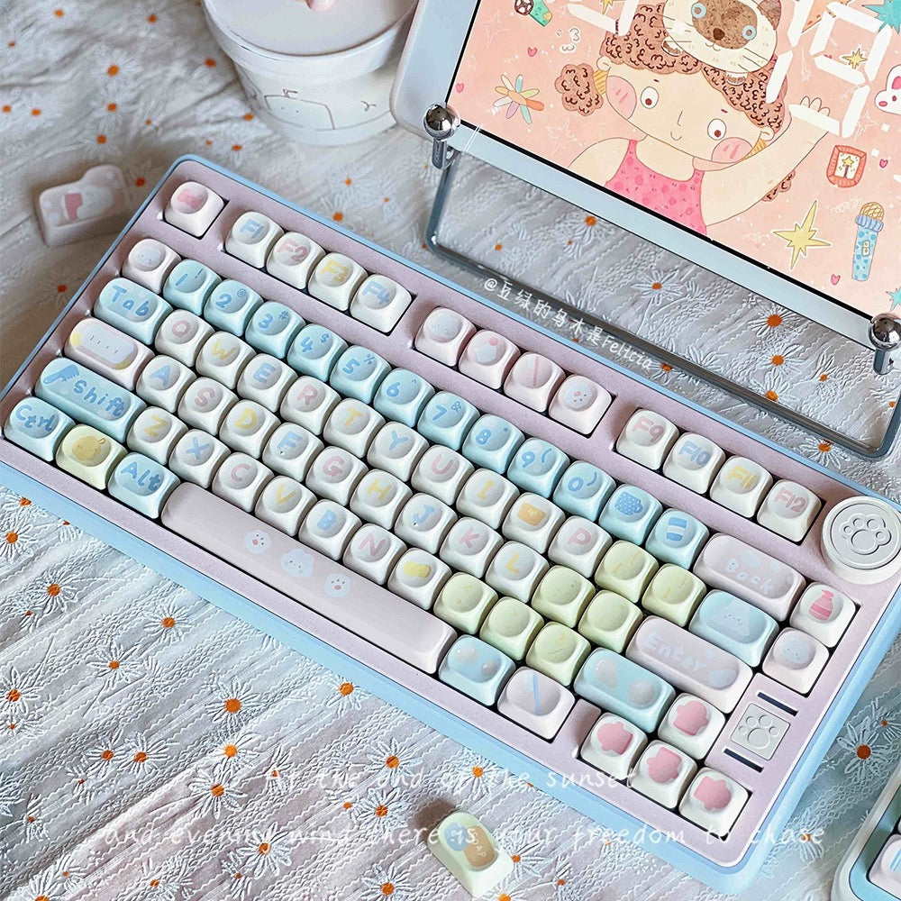 [SoulCat] Bunny Keycaps (Pre-Order)