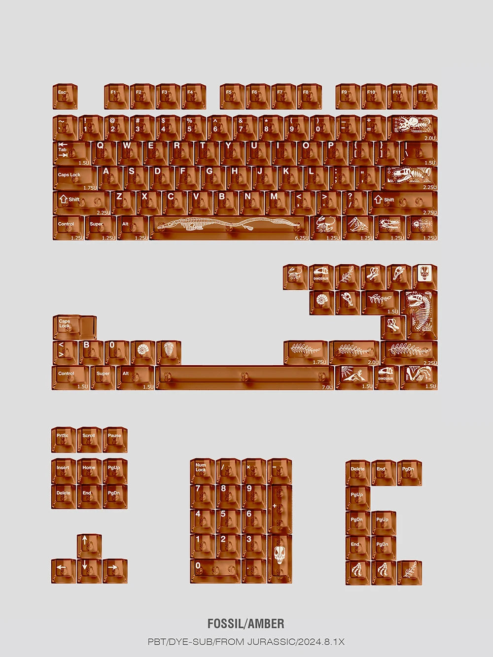 [FBB] Amber Keycaps (Pre-Order)
