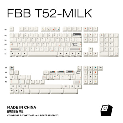 [FBB] T52 Milky Keycaps