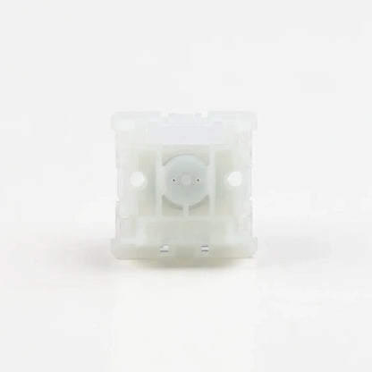 Everglide Siren v4 Hall Effect switch, front view with blue stem opening
