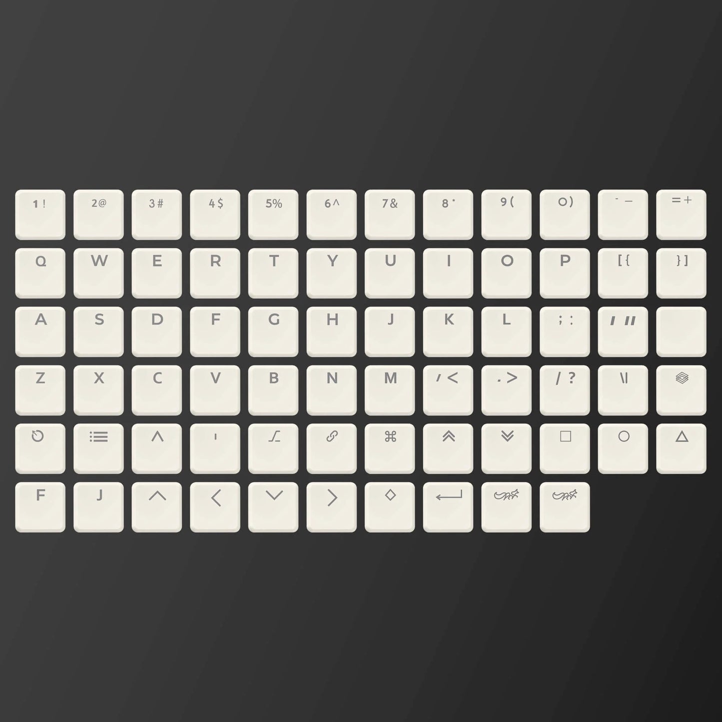 Chocfox BOW Translucent CFX Keycap Set