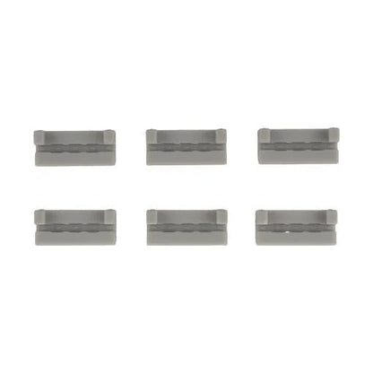 KeySnap rubber clips, gray, six-piece set
