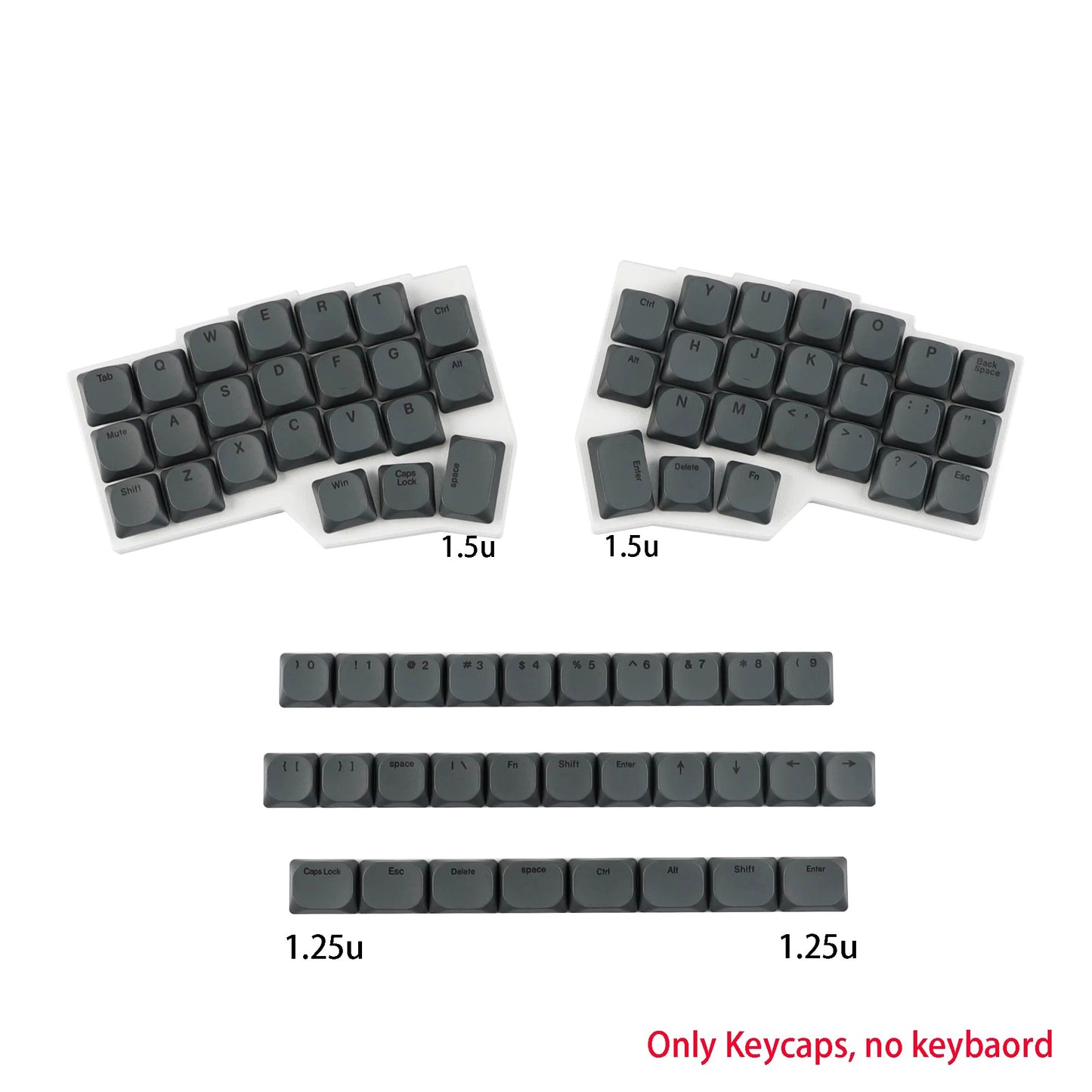 75 Keys Ultra-Slim Low Profile MX Keycaps