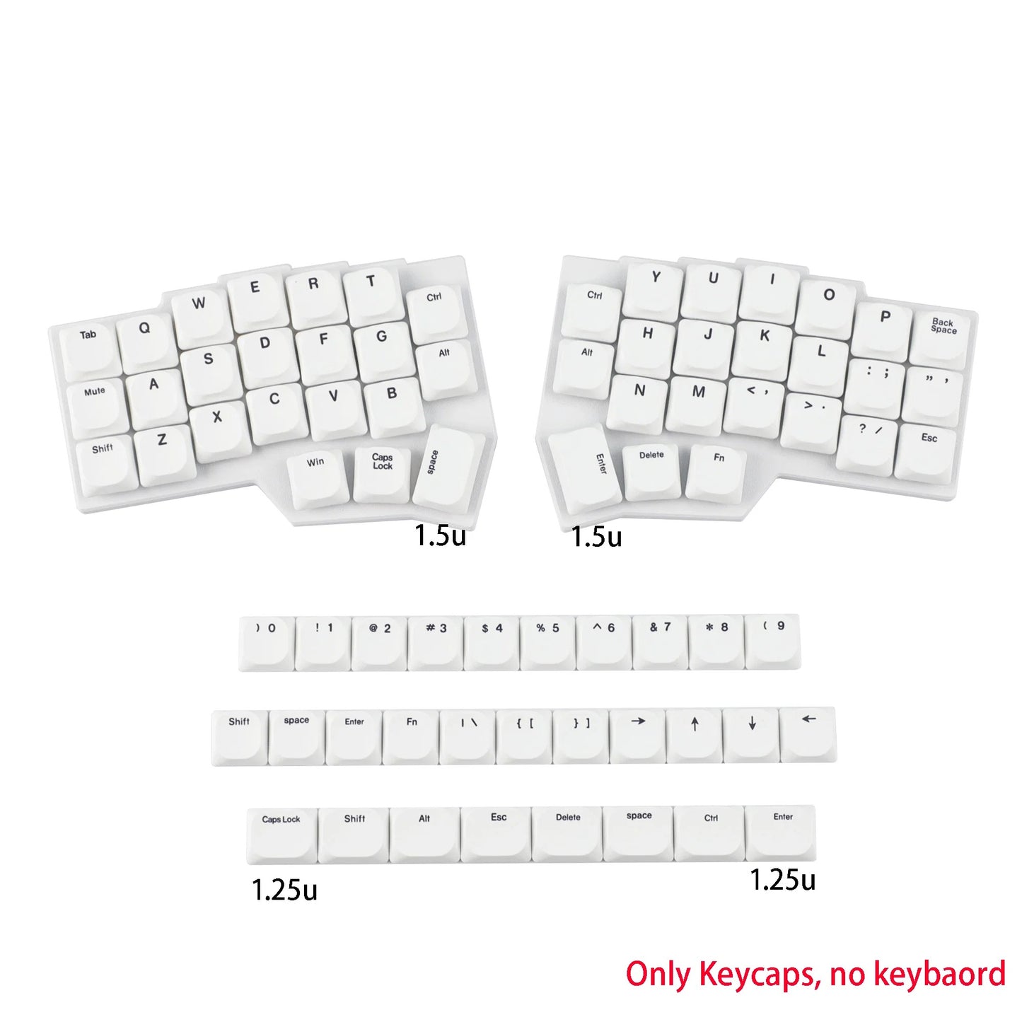 75 Keys Ultra-Slim Low Profile MX Keycaps