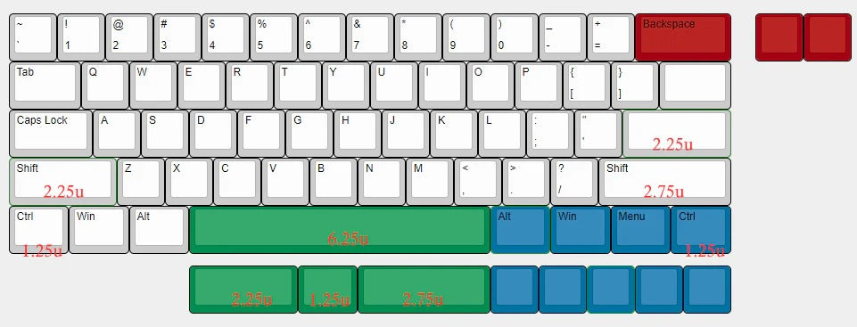 DK61 GH60 Compatible PCB