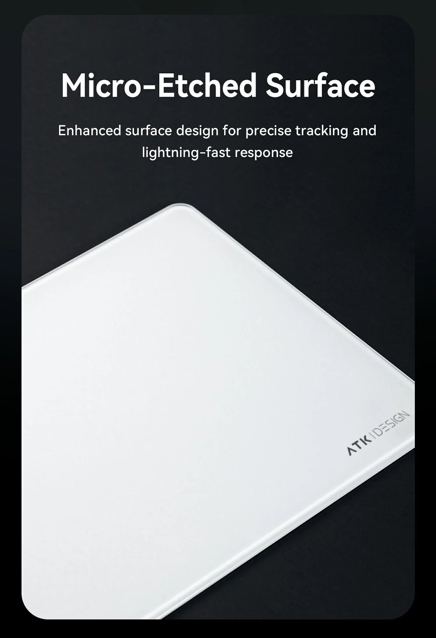 [Pre-Order] ATK Micro-Etched Glass Mousepad