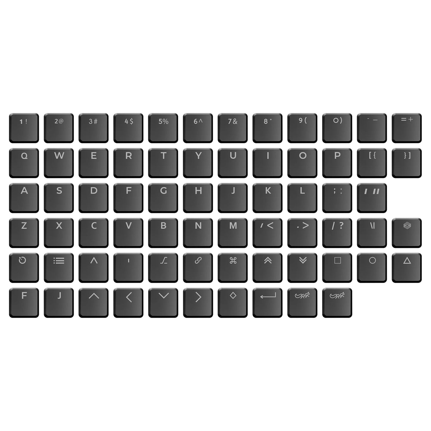 Chocfox WOB Translucent CFX Keycap Set