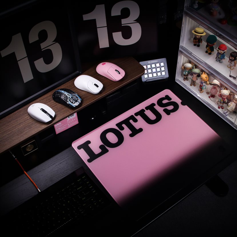 ESPTiger Lotus Glass Mousepad BLACK/AGL editions